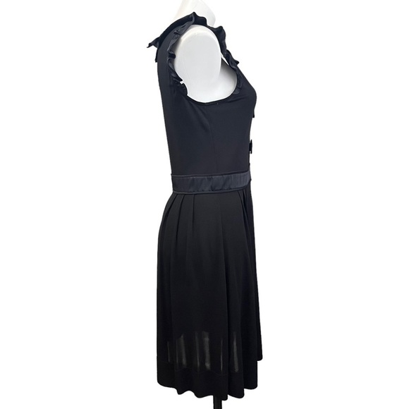 marc by Marc Jacobs Black Ruffle & Bow Dress, M Size - Picture 2 of 11